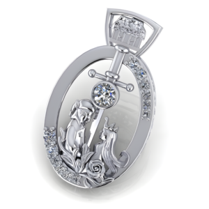 Moonlight Rider Diamond Pendant